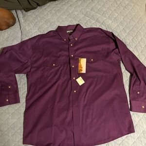 Panhandle‎ Slim Deep Purple Casual Button-Down Shirt